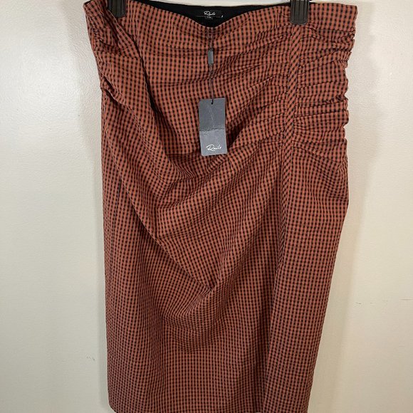 NWT Rails Luci Skirt in Russet Gingham - Picture 3 of 8